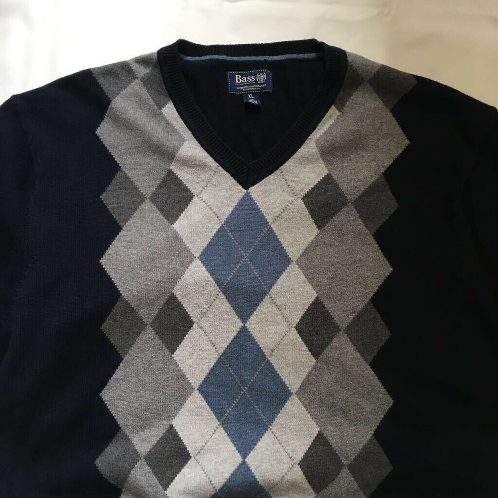 Bass Mens Cotton Long Sleeve Pullover Sweater XL